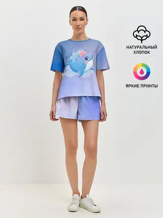 Женская пижама с шортами / Дельфинчик