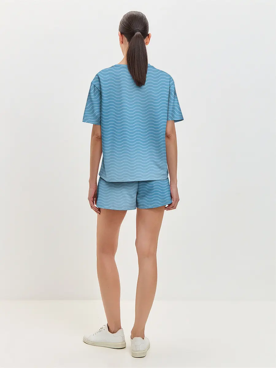 Женская пижама с шортами / Пингвин