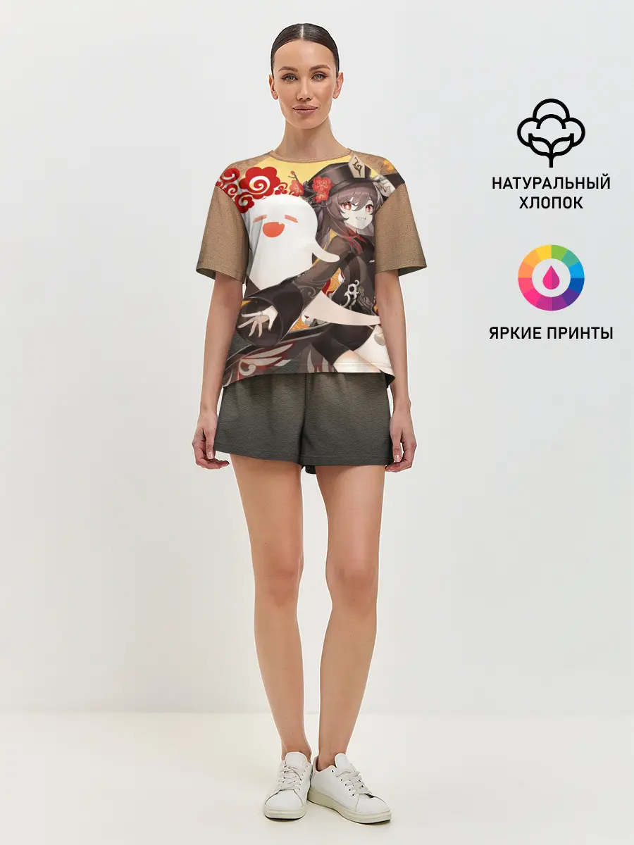 Женская пижама с шортами / GENSHIN IMPACT HU TAO