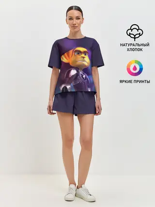 Женская пижама с шортами / Рэтчет и Кланr