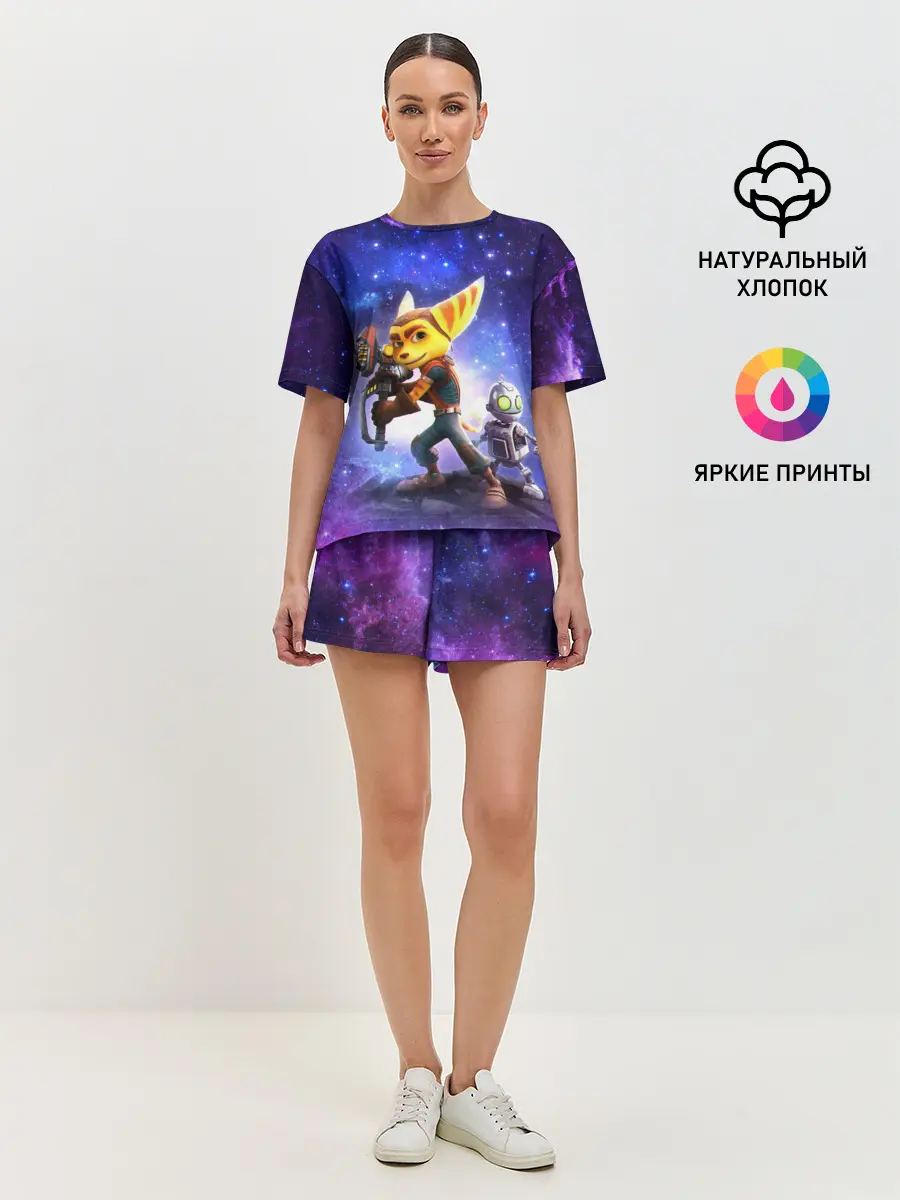 Женская пижама с шортами / Ratchet & Clank game