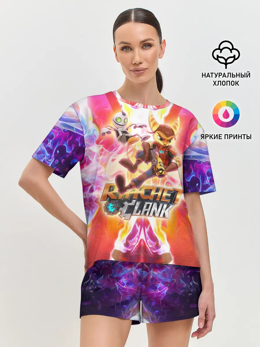 Женская пижама с шортами / Рэтчет и Кланr игра