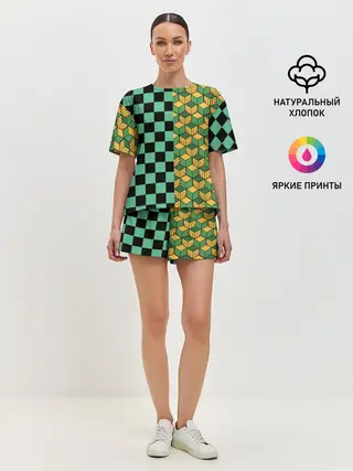 Женская пижама с шортами / ГИЮ ТОМИОКА | TANJIRO KAMADO