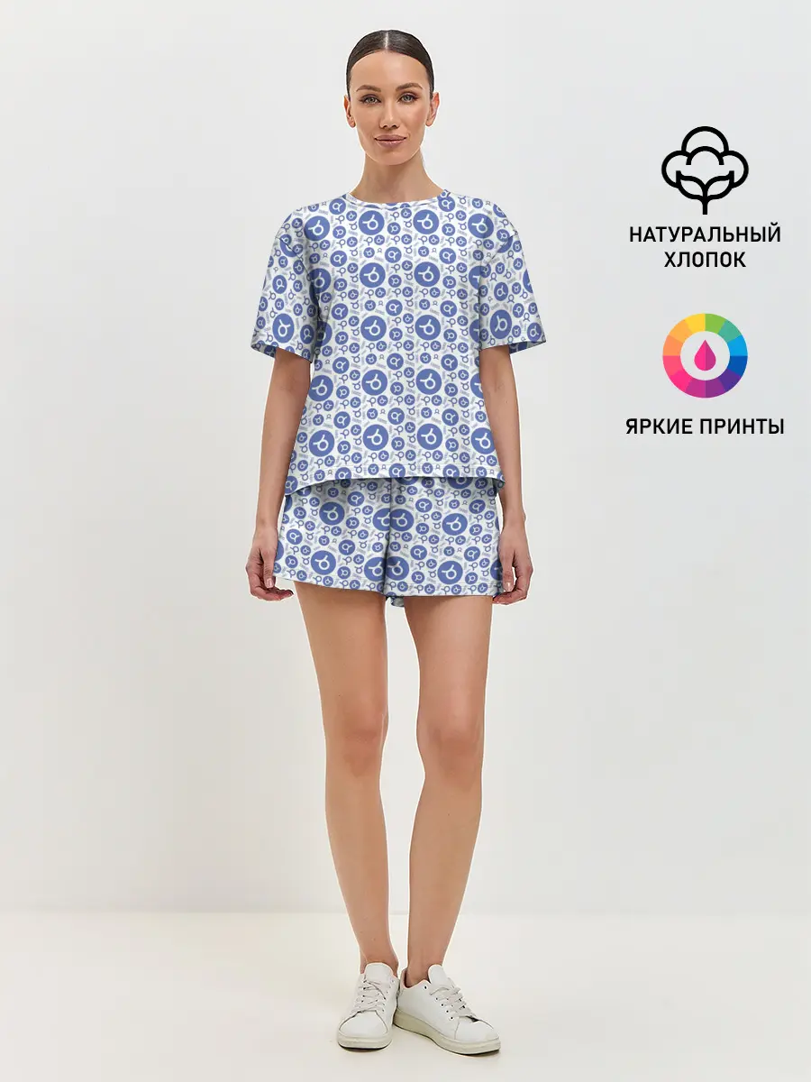 Женская пижама с шортами / Телец