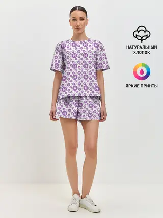 Женская пижама с шортами / Рыбы