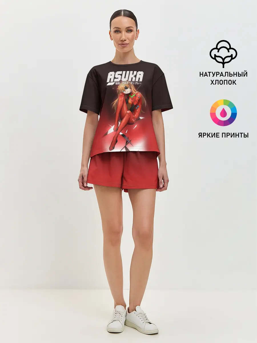 Женская пижама с шортами / Asuka Eva-02