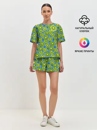 Женская пижама с шортами / Киви