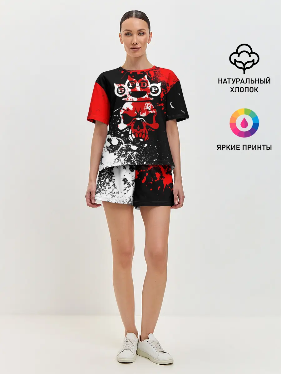 Женская пижама с шортами / Five Finger Death Punch [8]