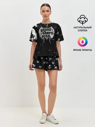 Женская пижама с шортами / Grand Theft Auto крылья