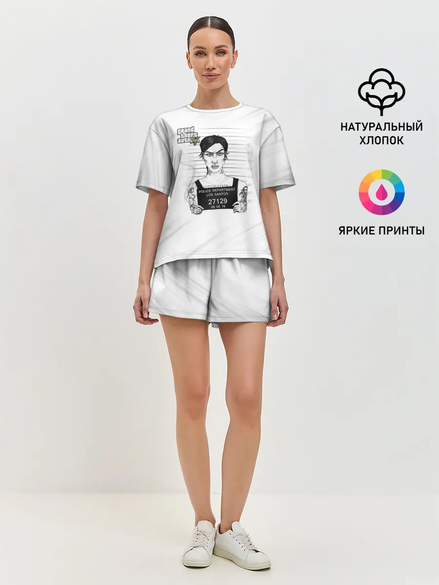 Женская пижама с шортами / POLICE LOS SANTOS GTA