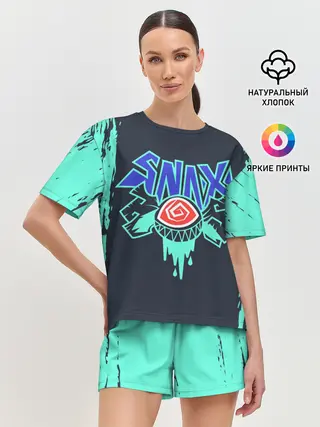 Женская пижама с шортами / Снакс | LOL