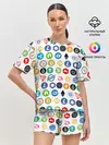Женская пижама с шортами / BITCOIN PATTERN | БИТКОИН