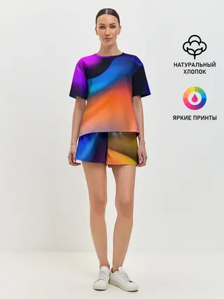 Женская пижама с шортами / Цветной шум