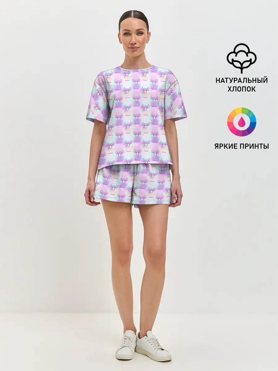 Женская пижама с шортами / Телец