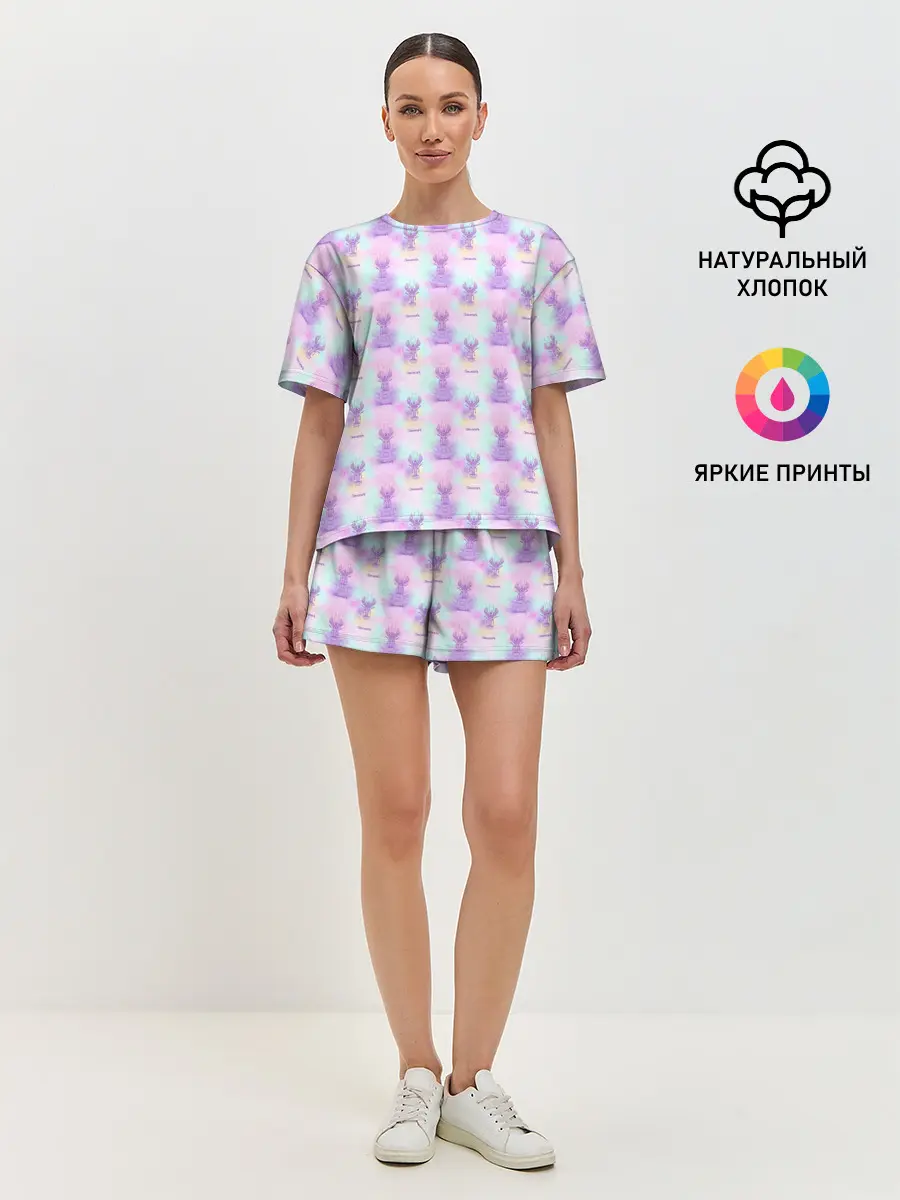 Женская пижама с шортами / Рак