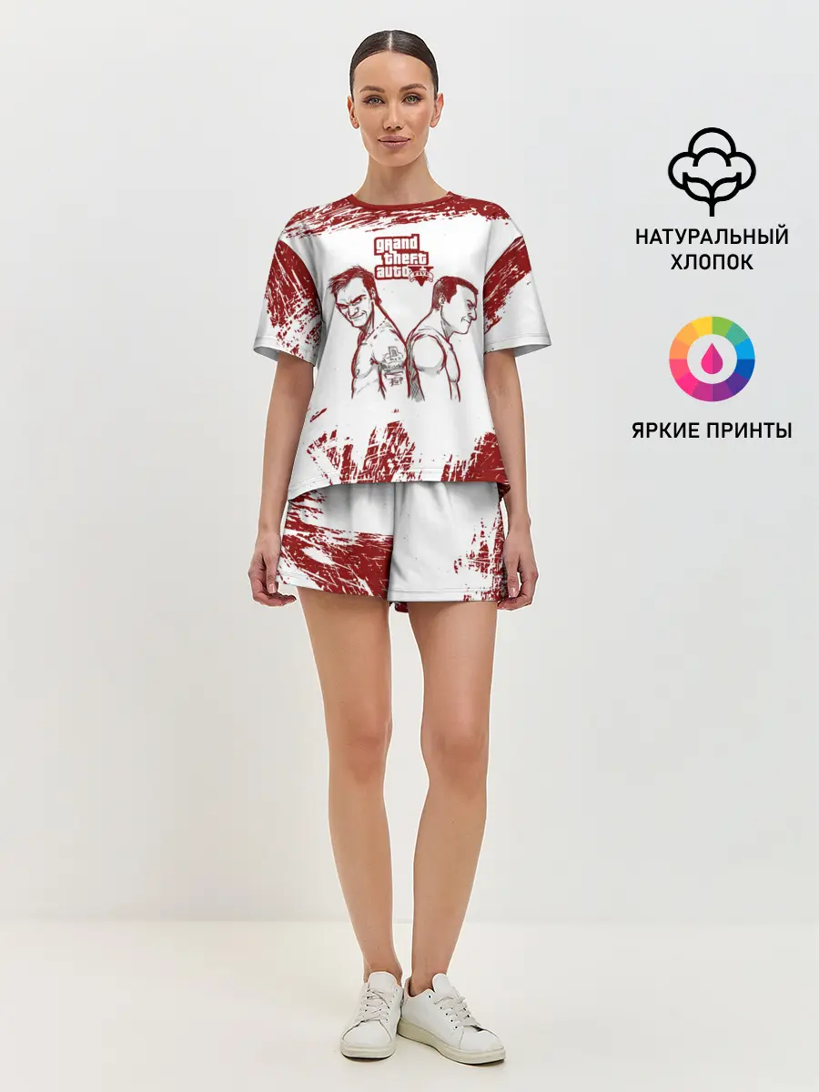 Женская пижама с шортами / Тревор vs Майкл | GTA 5