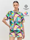 Женская пижама с шортами / Ретро арт