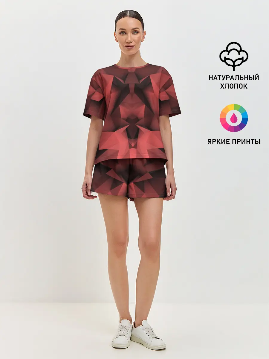 Женская пижама с шортами / Геометрическая Абстракция