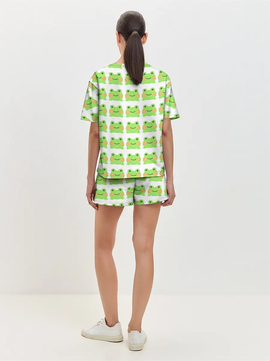Женская пижама с шортами / лягушка