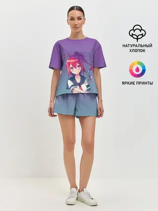 Женская пижама с шортами / девочка в форме