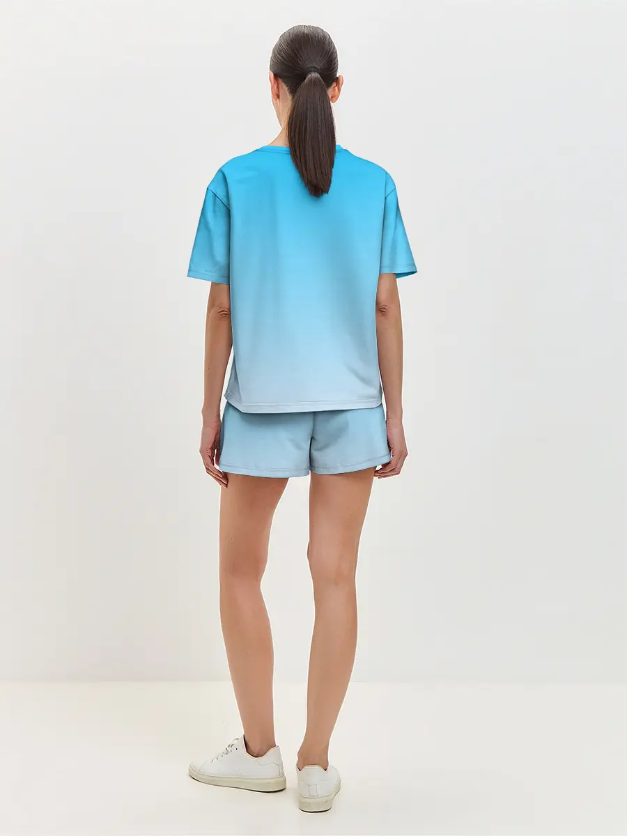 Женская пижама с шортами / Ahegao Blue-eyed girl