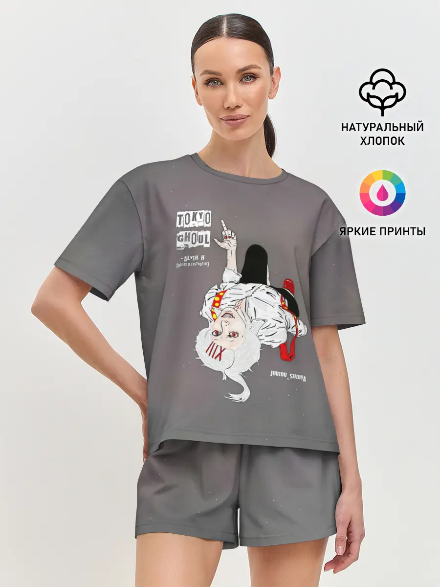 Женская пижама с шортами / JUUZOU SUZUYA | Tokyo Ghoul