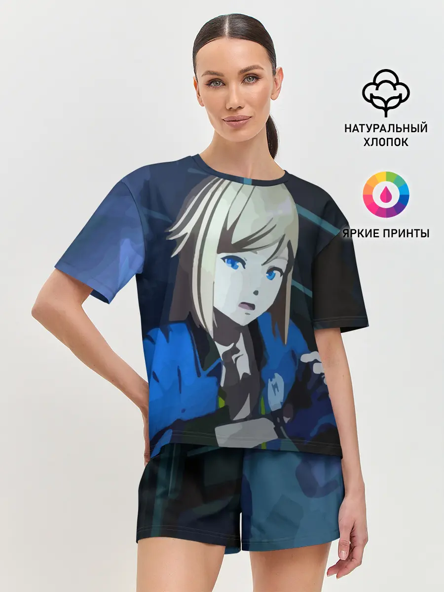 Женская пижама с шортами / Тихоокеанский рубеж