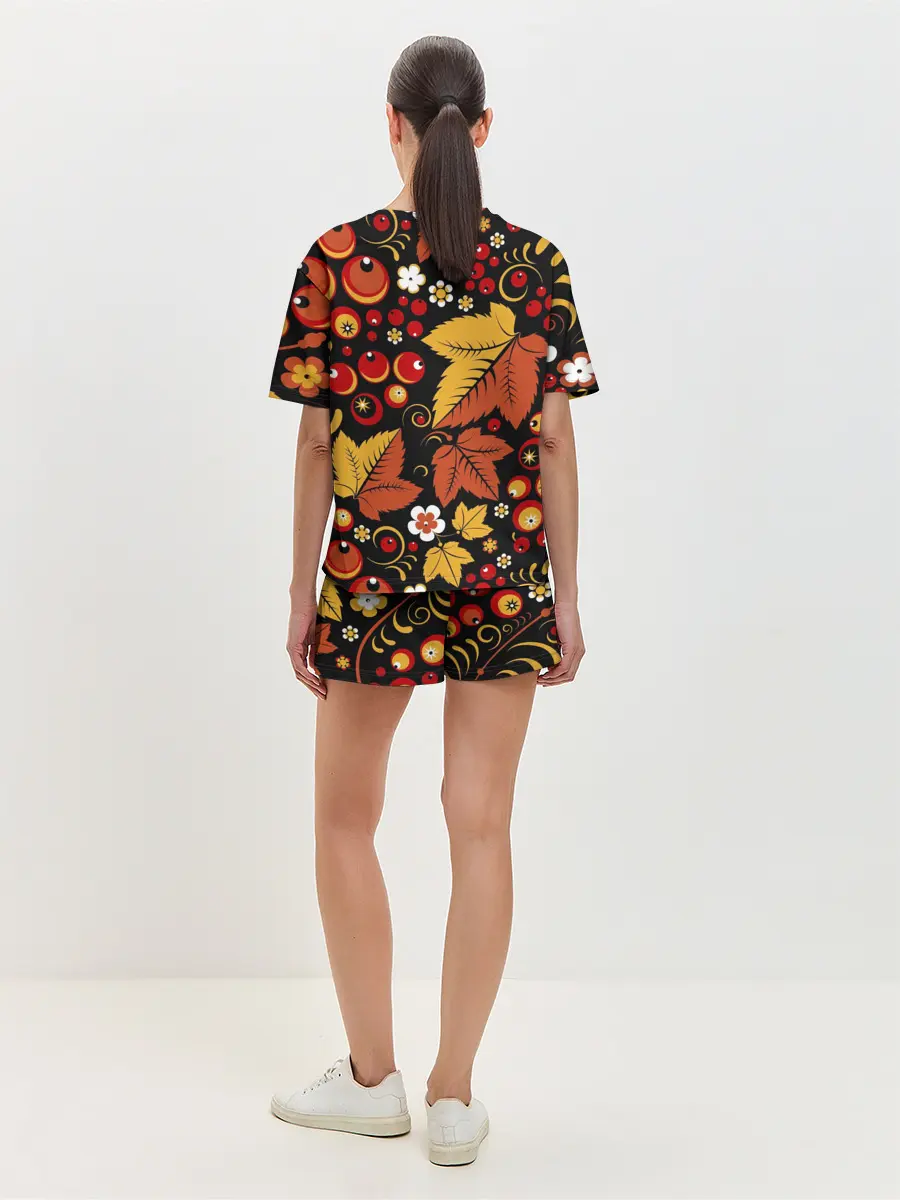 Женская пижама с шортами / ХОХЛОМА