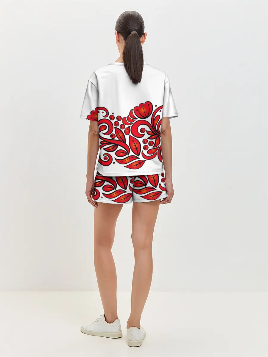 Женская пижама с шортами / ХОХЛОМА