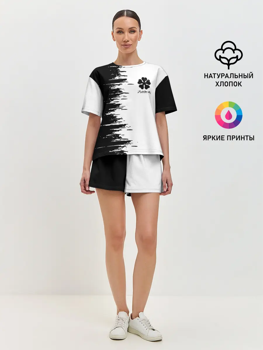 Женская пижама с шортами / Чёрный клевер,