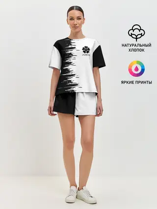 Женская пижама с шортами / Чёрный клевер,