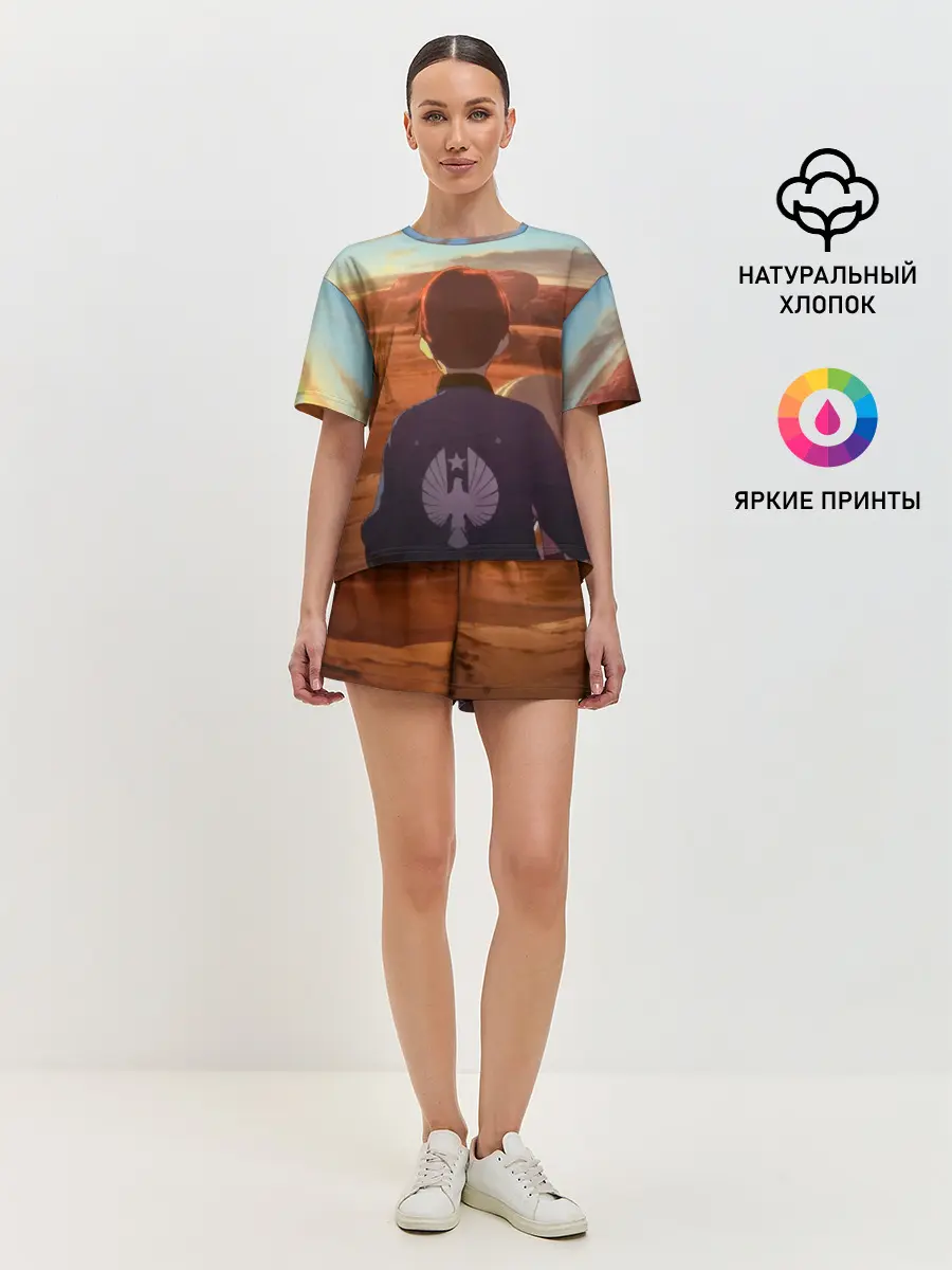 Женская пижама с шортами / Тихоокеанский рубеж