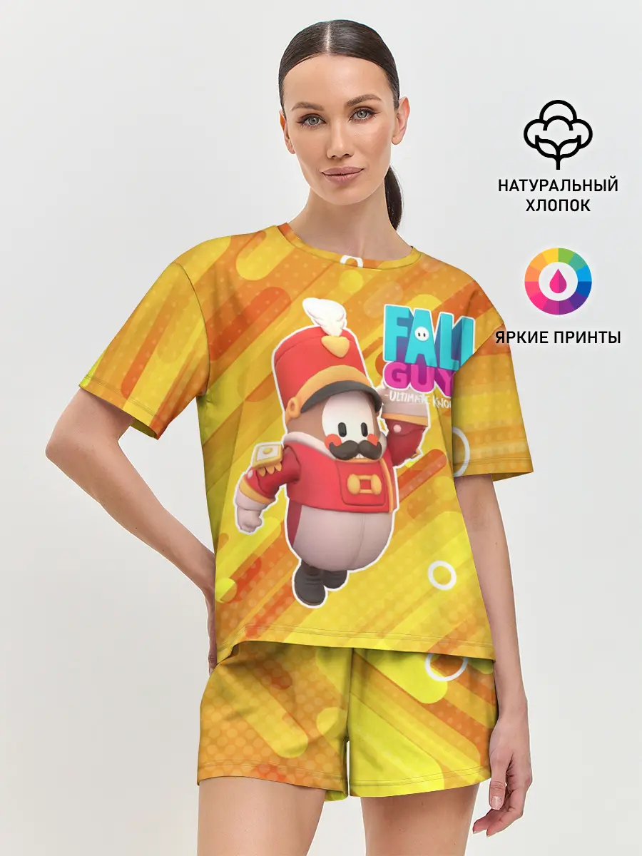 Женская пижама с шортами / FALL GUYS | Щелкунчик