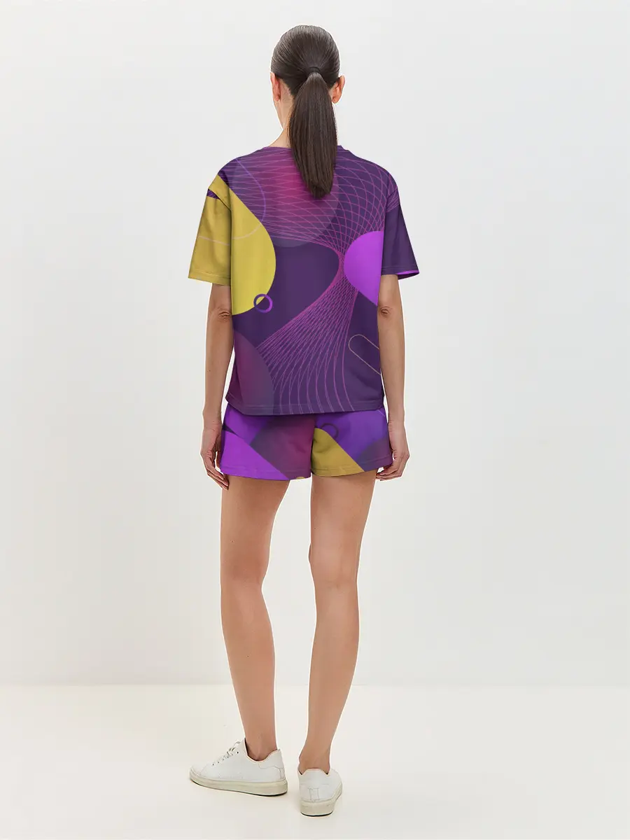 Женская пижама с шортами / ГЕОМЕТРИЧЕСКИЕ ЛИНИИ