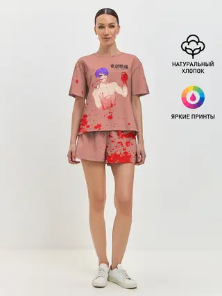 Женская пижама с шортами / Сю Цукияма Токийский гуль