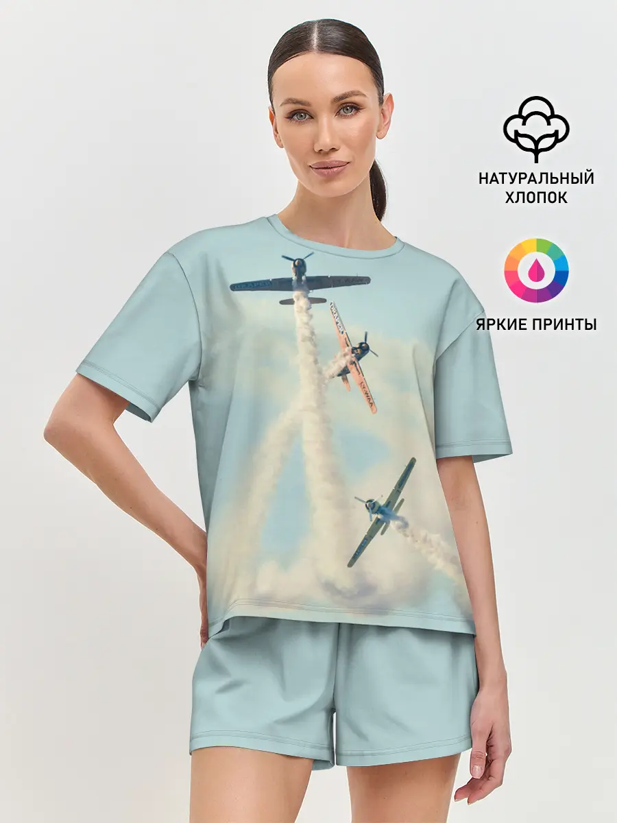 Женская пижама с шортами / Planes