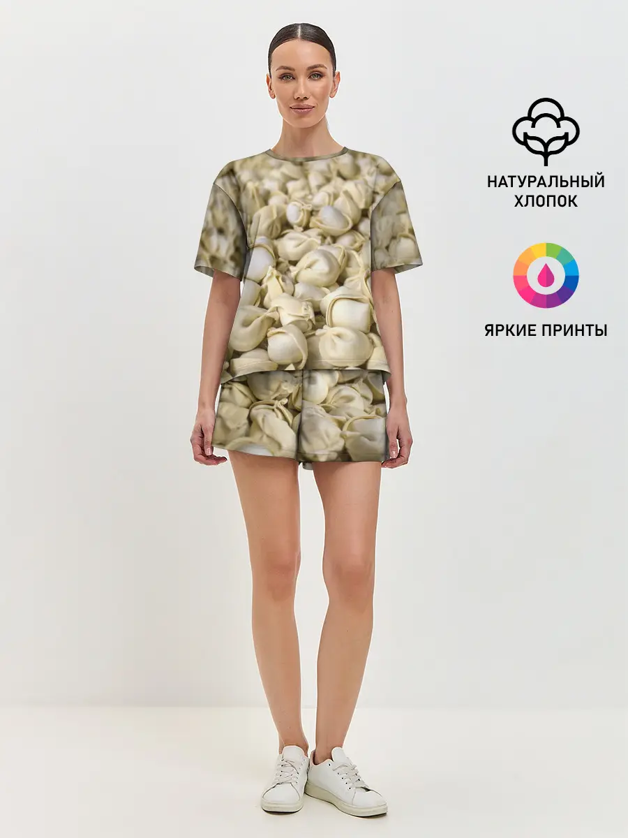 Женская пижама с шортами / Пельмени