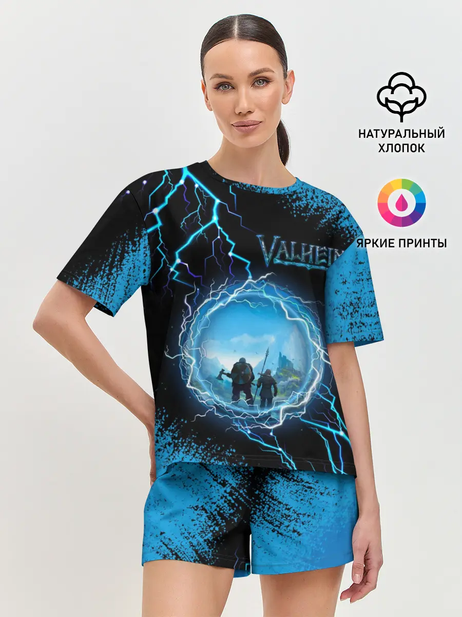 Женская пижама с шортами / Valheim | Вальхейм