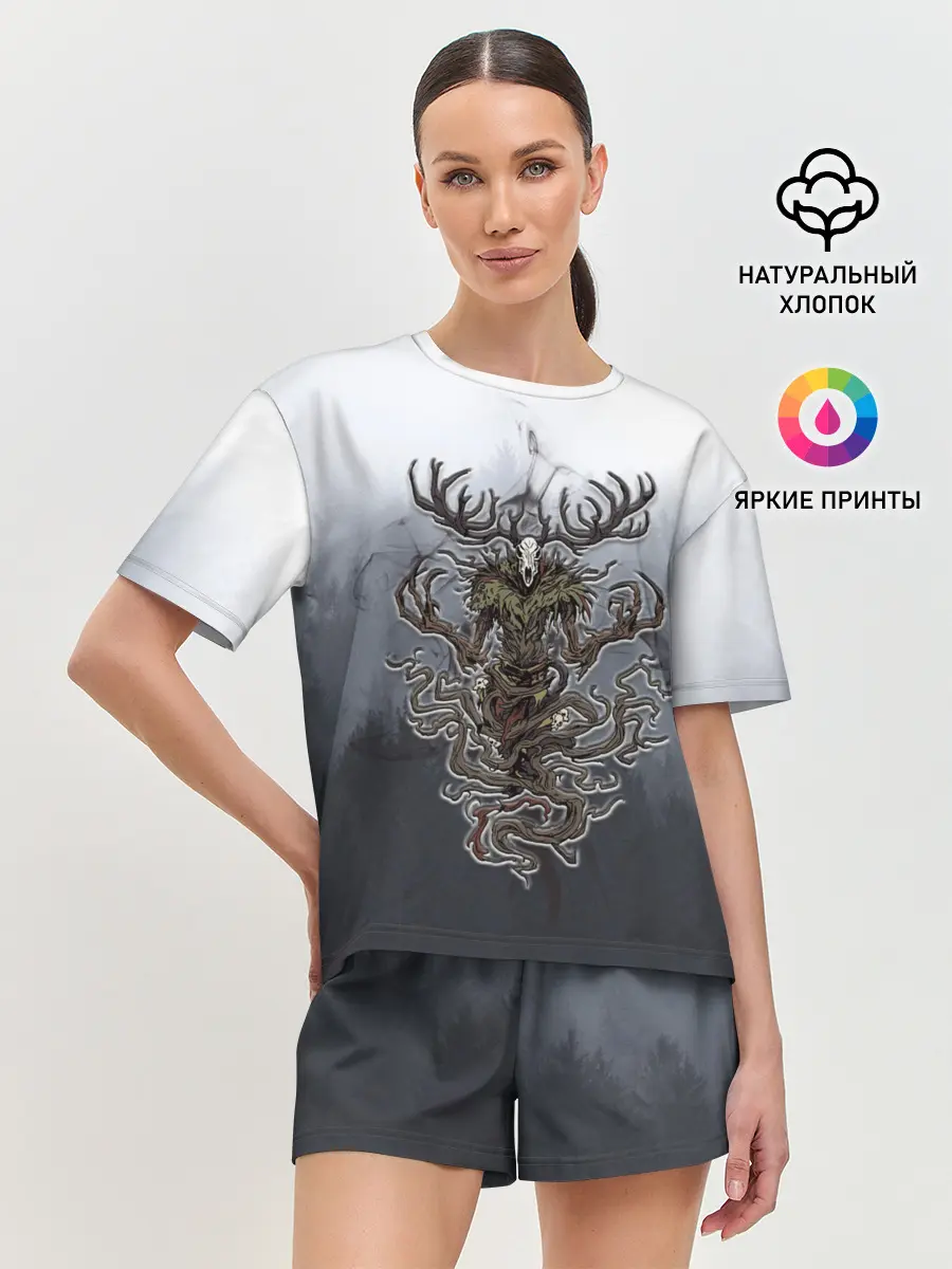 Женская пижама с шортами / Леший