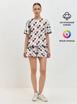 Женская пижама с шортами / Nightwish Roses / Найтвиш