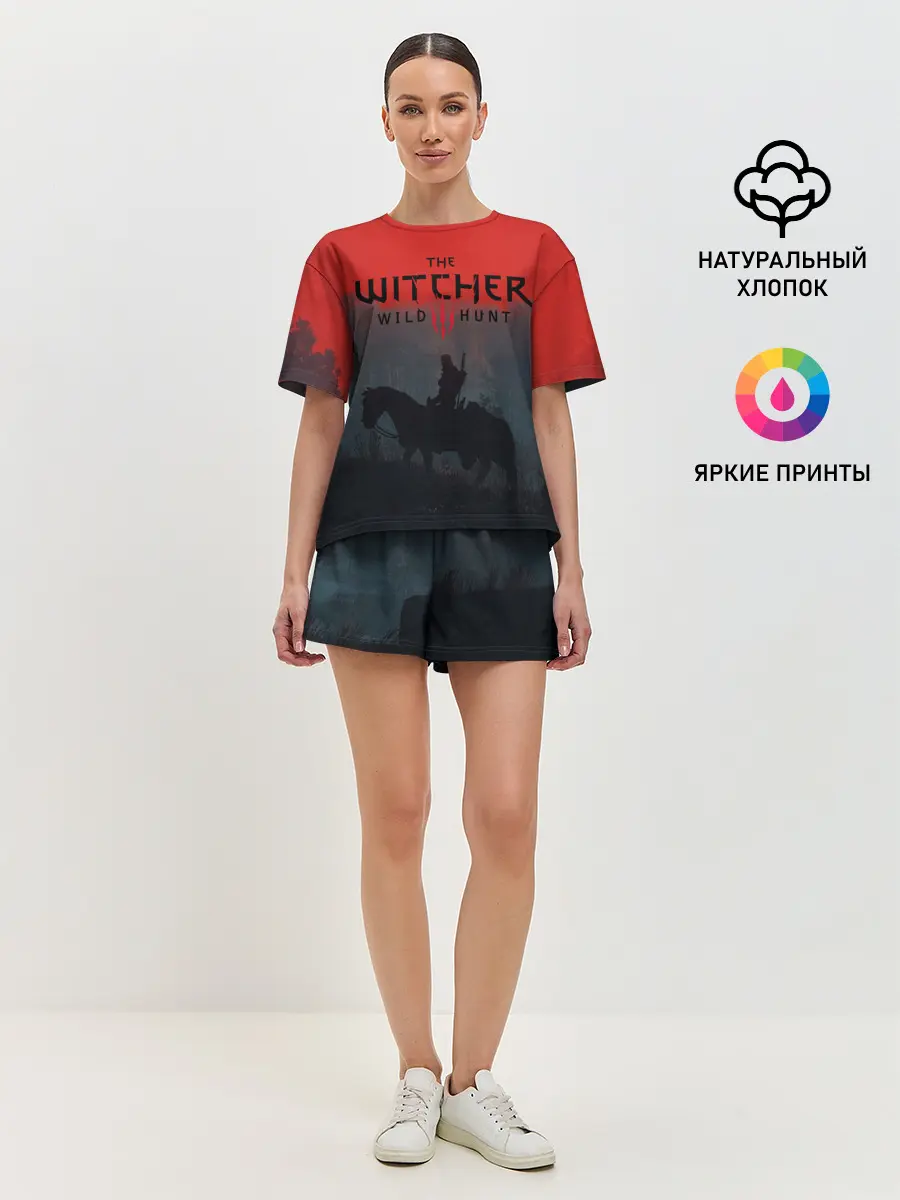 Женская пижама с шортами / На плотве | Ведьмак