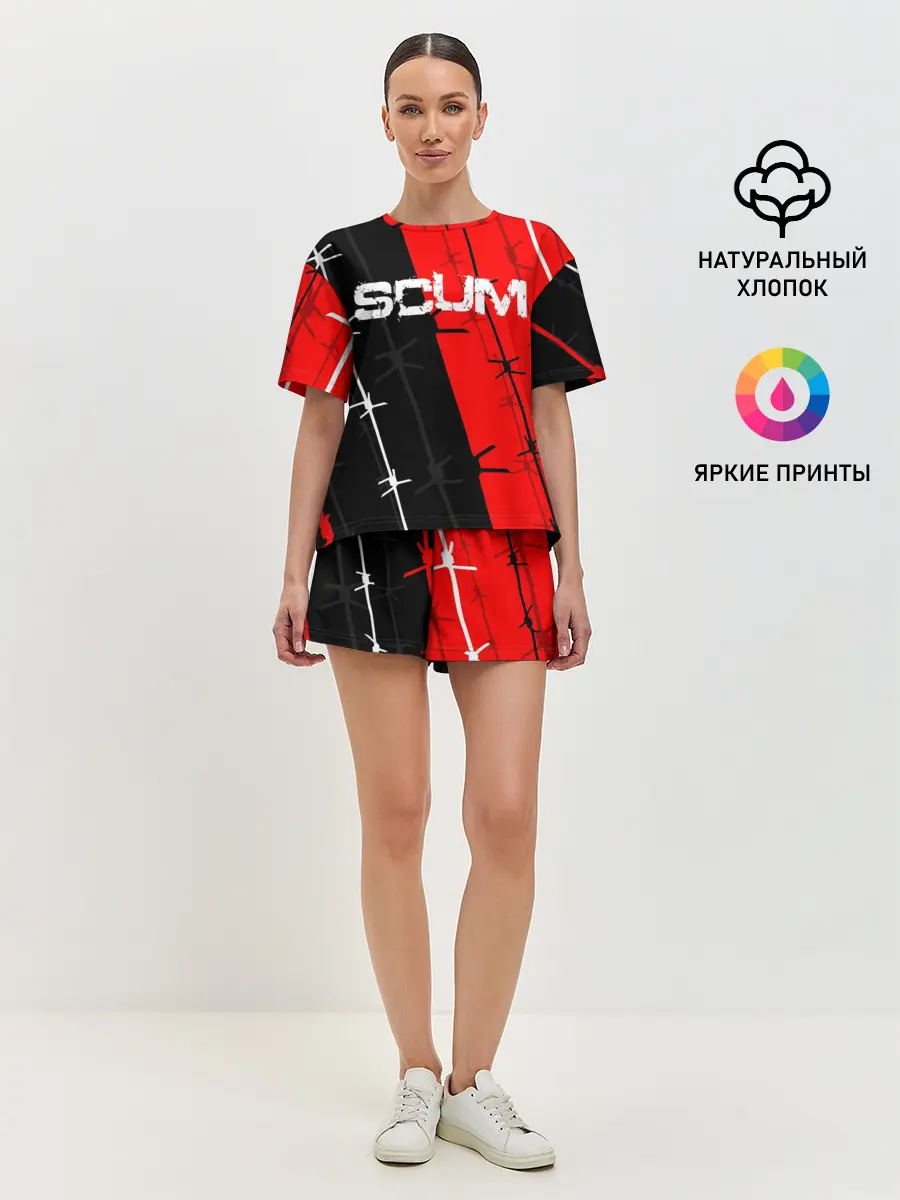 Женская пижама с шортами / SCUM