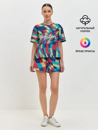 Женская пижама с шортами / FC Barcelona | La Liga Pre-Match