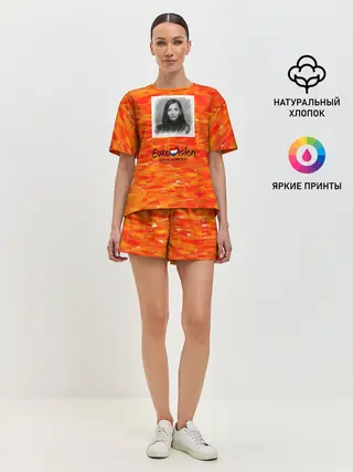 Женская пижама с шортами / Евровидение 2021 $