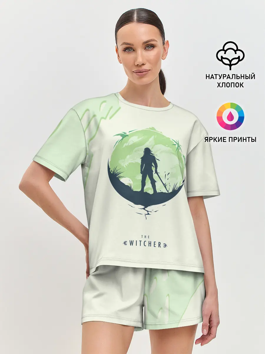 Женская пижама с шортами / Школа волка