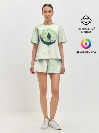 Женская пижама с шортами / Школа волка