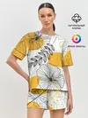 Женская пижама с шортами / Цветы