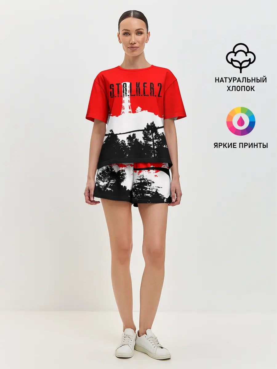 Женская пижама с шортами / STALKER 2