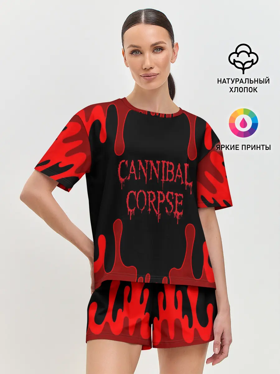 Женская пижама с шортами / Cannibal Corpse