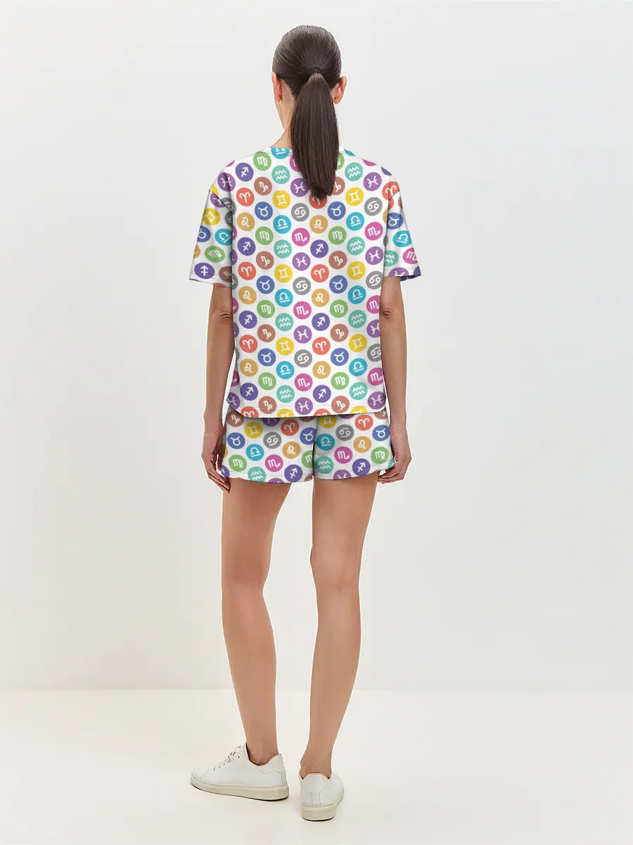 Женская пижама с шортами / Знаки Зодиака